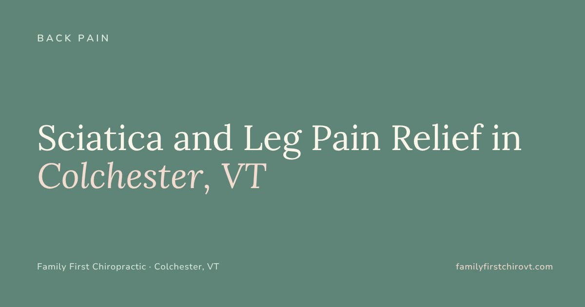 A supportive setting for pain relief